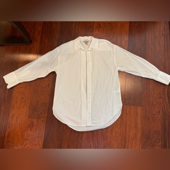 Classic White womens oversize Shirt - Picture 2 of 7